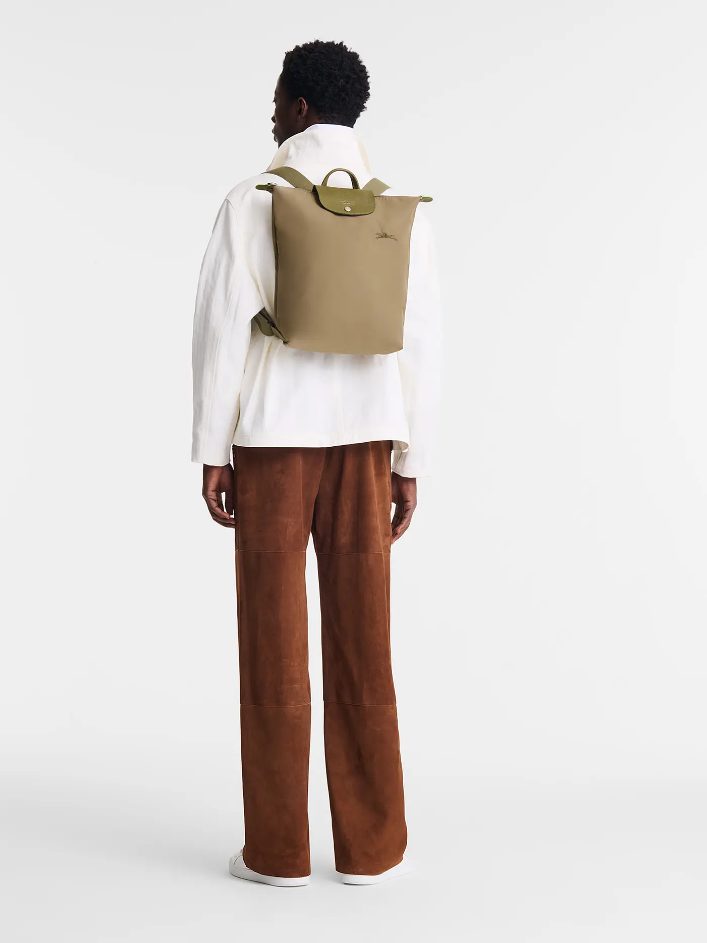 LONGCHAMP | Le Pliage Rucksack Medium, Grenade | olive
